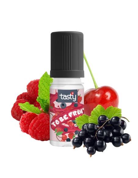 To Be Fruit - Tasty 10 ml e-liquide fruité goût framboise, cerise et cassis 40PG/60VG