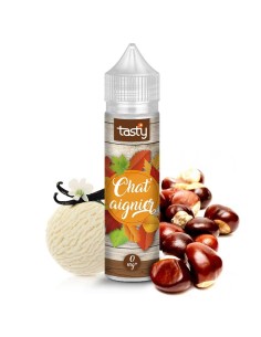 Chat'aignier - Tasty - e-liquide 50ml goût marron, châtaigne et glace à la vanille