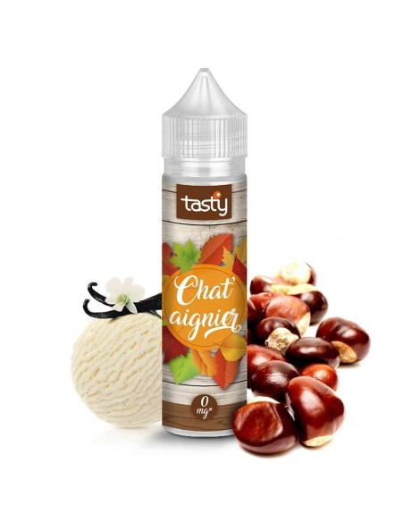 Chat'aignier - Tasty - e-liquide 50ml goût marron, châtaigne et glace à la vanille