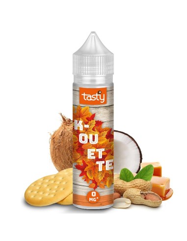 K-Ouette - Tasty e-liquide goût biscuit, cacahuète, coco et caramel 50PG/50VG