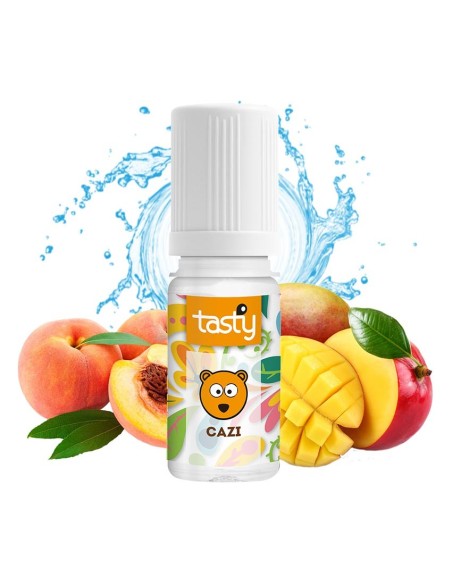 Cazi - Tasty e-liquide fruité goût pêche et mangue 40PG/60VG