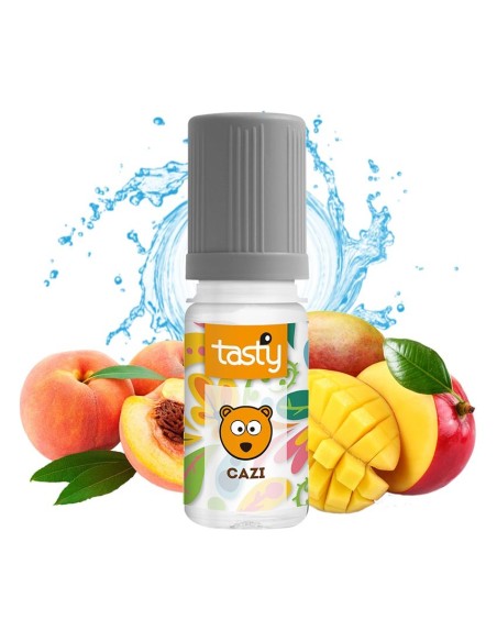 Cazi - Tasty e-liquide fruité goût pêche et mangue 40PG/60VG