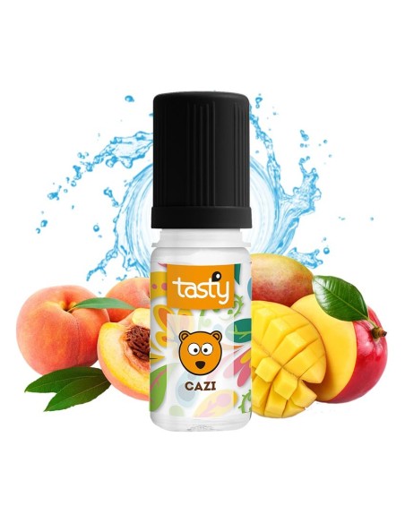 Cazi - Tasty e-liquide fruité goût pêche et mangue 40PG/60VG