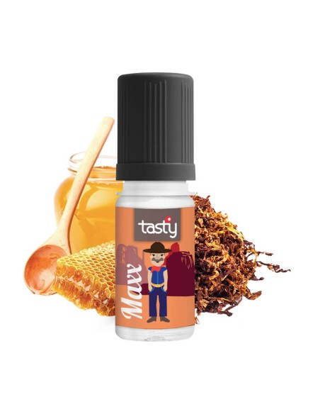 Maxx - Tasty 10 ml e-liquide classic goût tabac, miel et caramel 40PG/60VG