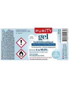Pack de 10 Mini-flacon de 10ml - Gel Hydroalcoolique Français – Purity 2