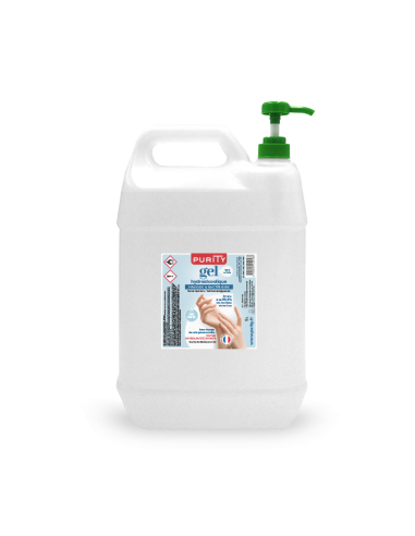 Bidon de 5 litres de Gel Hydroalcoolique Français – Purity