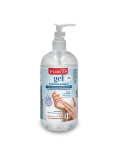 Flacon de 500ml Gel Hydroalcoolique Français - Parfum Fleur de Lin – Purity