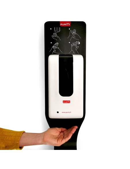 Distributeur automatique de gel sur pied - Contenance 1,2 litres