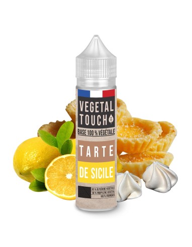 Eliquide Base 100% Végétal - Tarte de Sicile 🍋 - VEGETAL TOUCH - 50ml