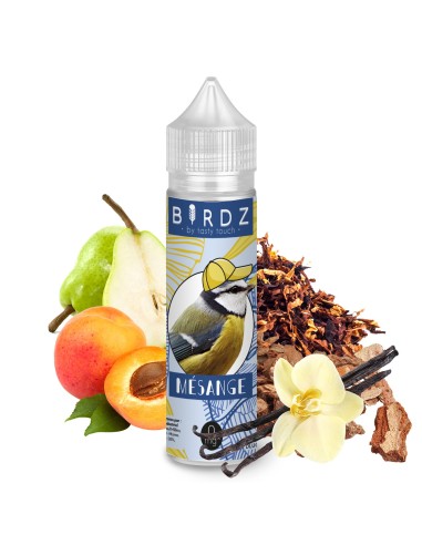 Mésange - Birdz - e-liquide classic goût tabac, écorce d'arbre fruitier et vanille 40PG/60VG
