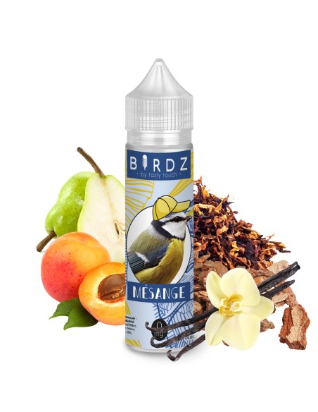 Mésange - Birdz - e-liquide classic goût tabac, écorce d'arbre fruitier et vanille 40PG/60VG